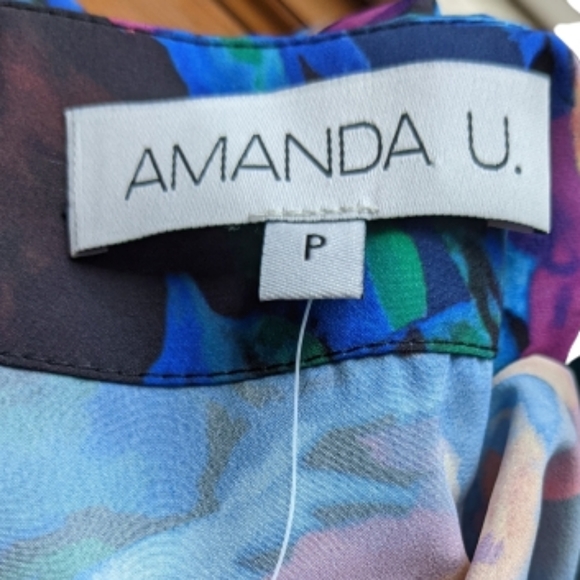 Amanda Uprichard Watercolor Dress Small Petite - Picture 12 of 12